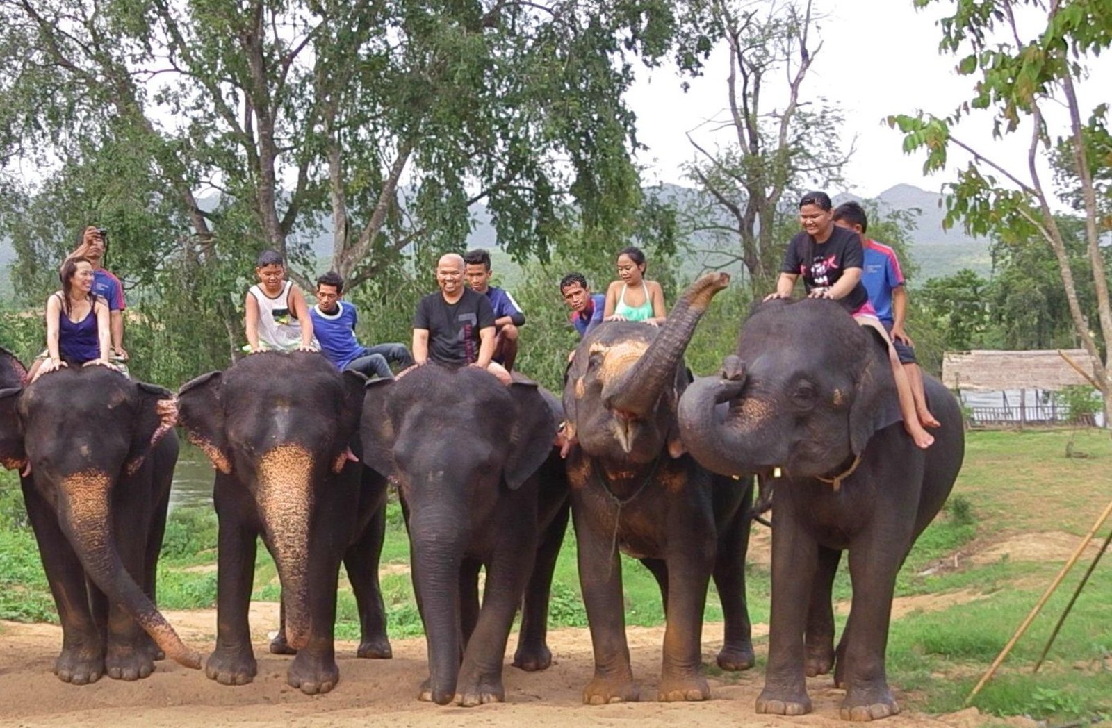 Bangkok Day tours Elephant Ride two BDT 5